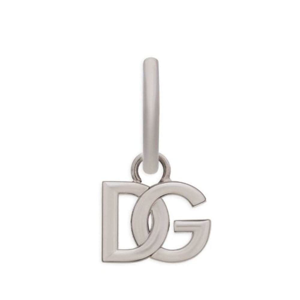 🇮🇹 - Dolce & Gabbana: Auth. Unisex Silver Hoop Earring w/ Box & Certificate